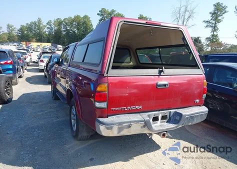 2000 Toyota Tundra Sr5 V8 из США, поврежденный, VIN 5TBRT3418YS009727